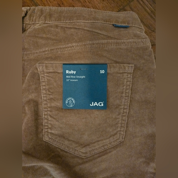 NEW Jag Ruby Corduroy Size 10 (32x32) Midrise - Picture 8 of 8